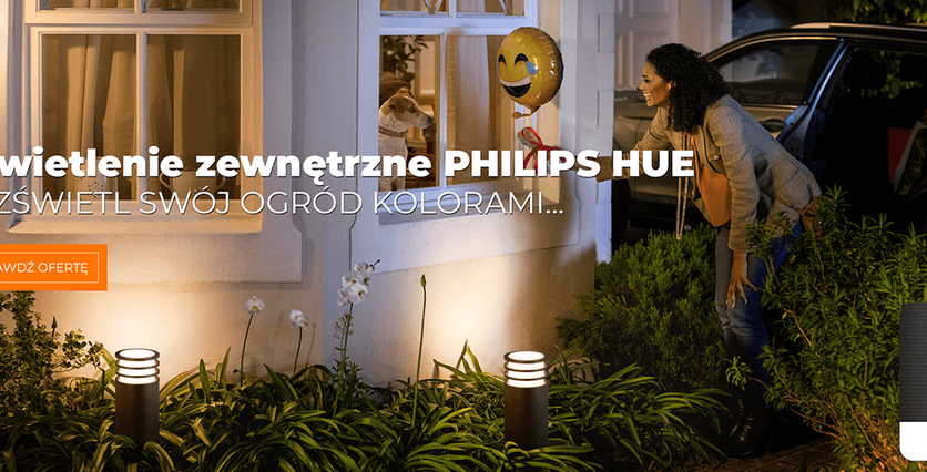 Tylko z systemem Philips Hue Innowacyjne oświetlenie domu i ogrodu